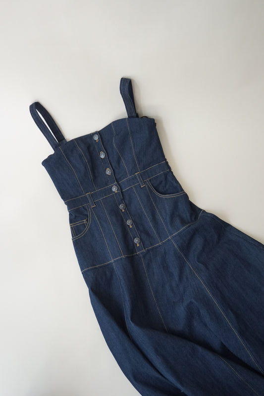 "Cinq à Sept" Stretch Denim Dark Wash "Veena" Dress NWT - Size 2