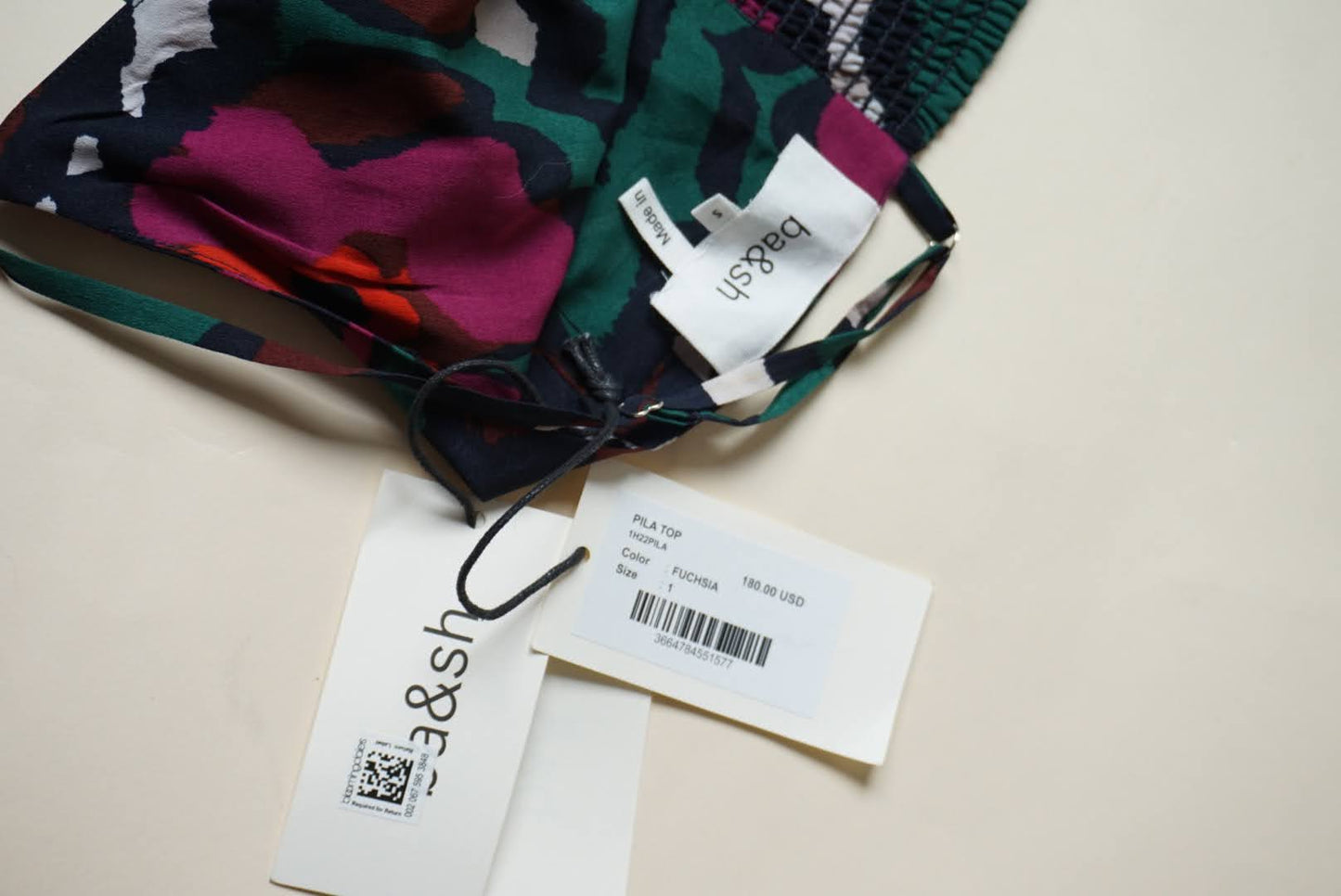 Ba&sh floral cropped “pila” top NWT - Size Small