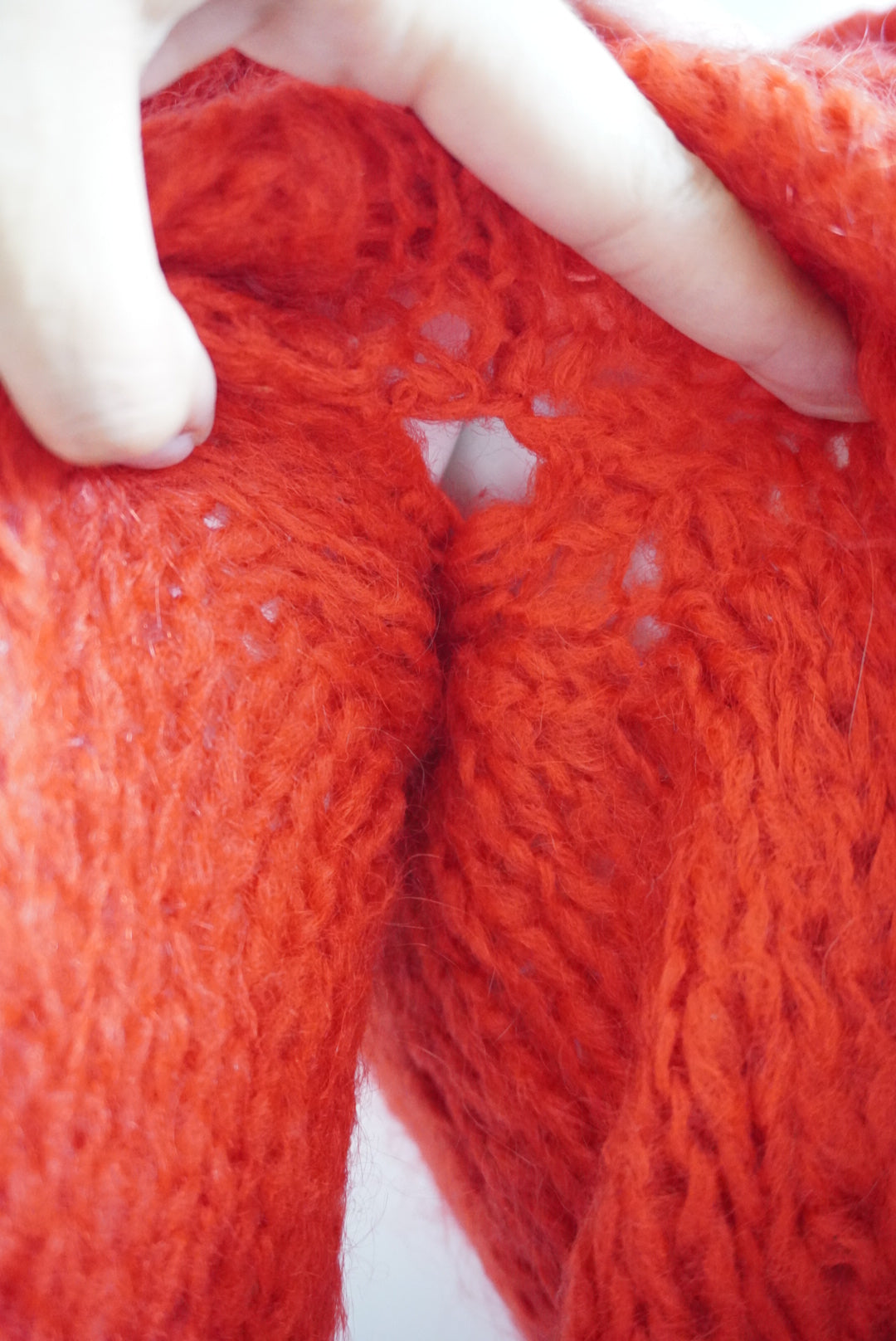 Vintage Red Hohair Sweater Made in Italy