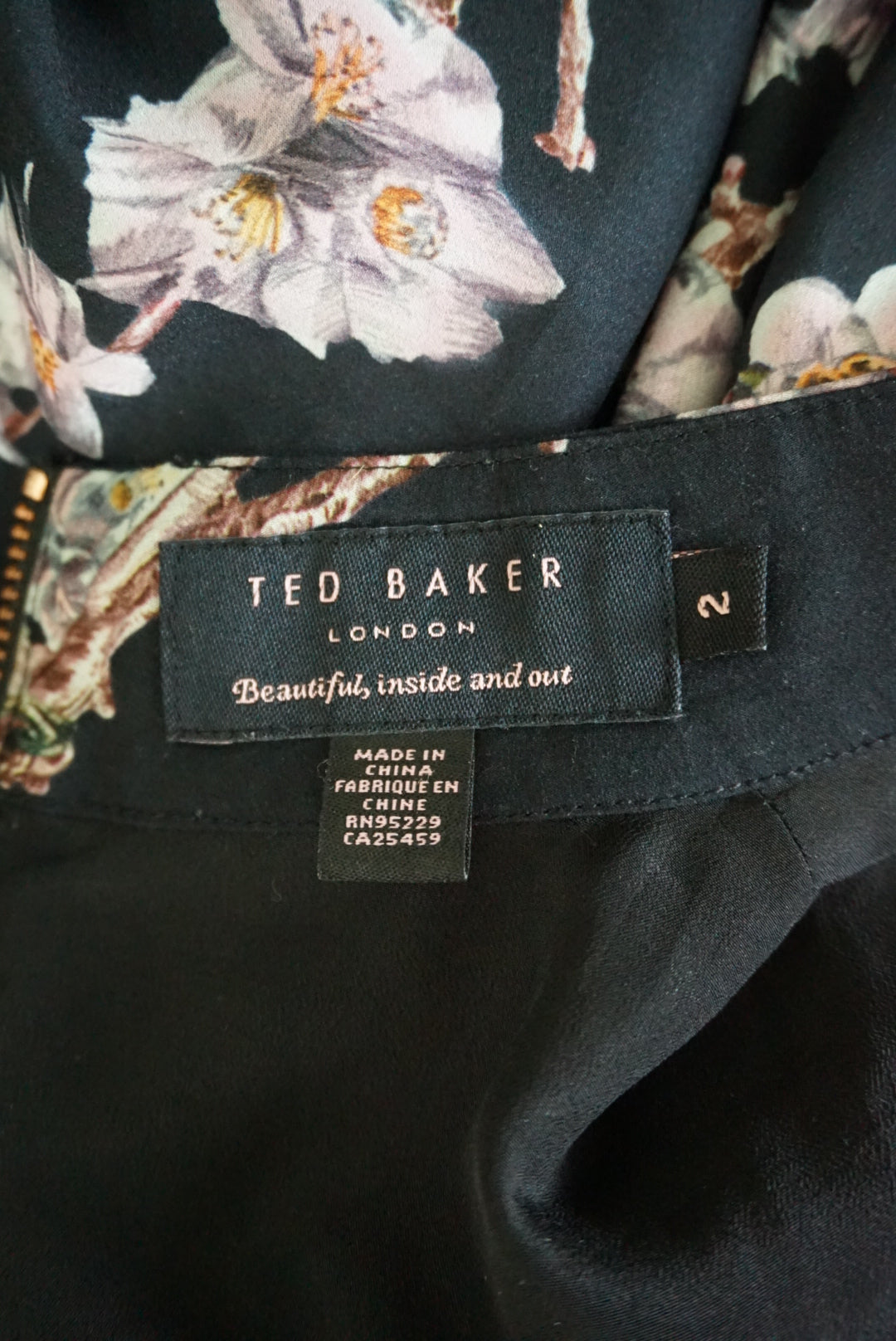 Ted Baker London Embellished Bird Sleeveless Swing Dress - Size 2