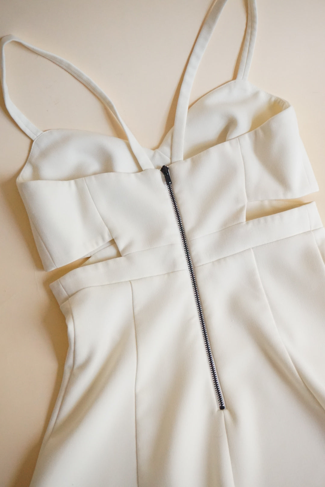 Likely White Skater Cutout Mini Dress - Size 0