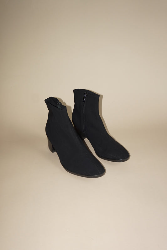 Peter Kaiser Neoprene Black Ankle Booties - Size 5.5