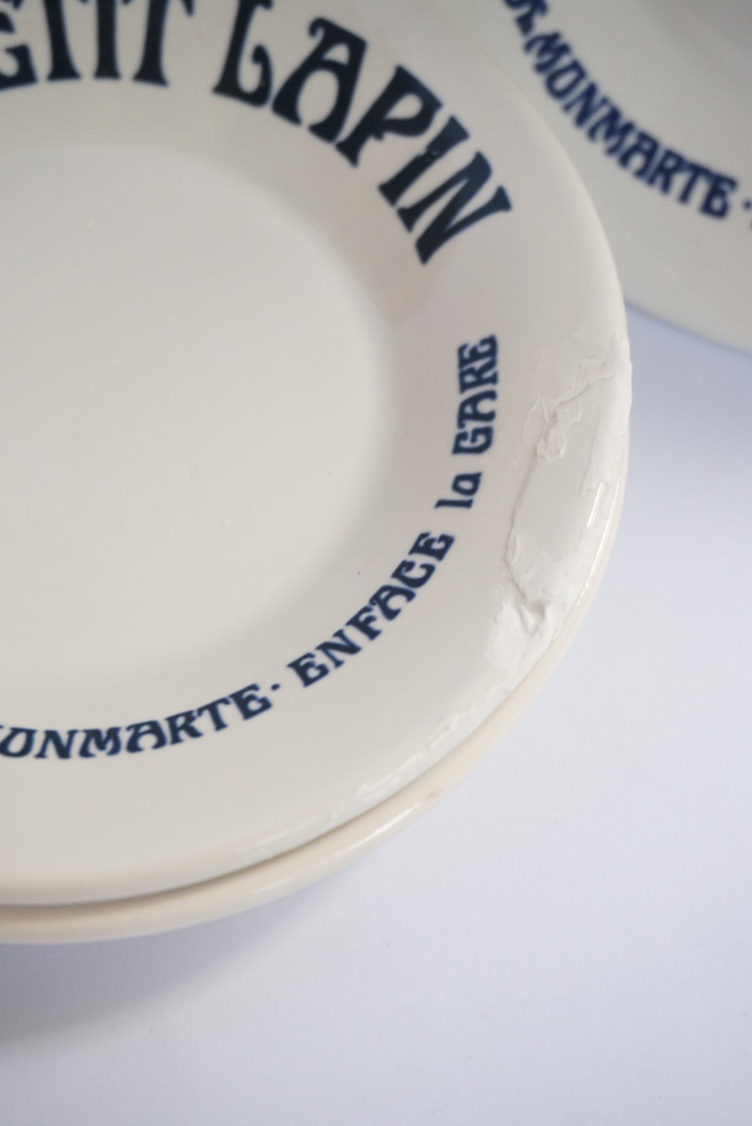 Vtg Howard Kaplan Sigma Bistro du Petit Lapin Small Saucer Dish - Set of 4