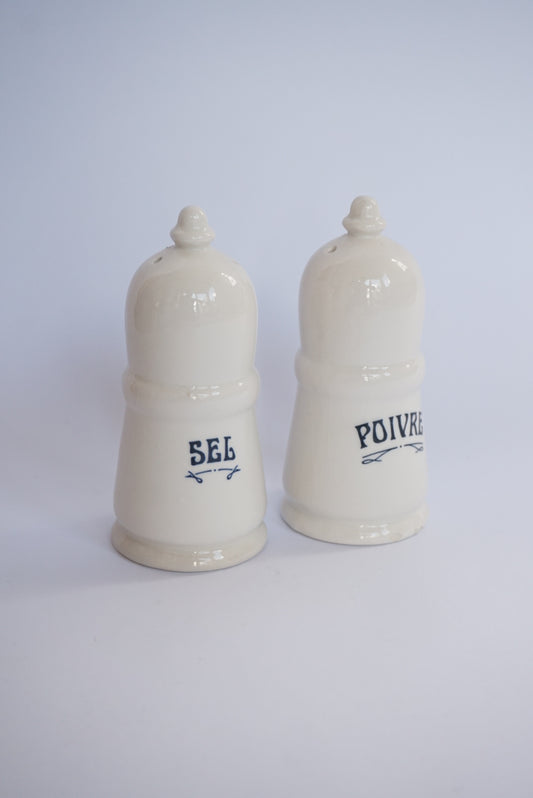 Vtg Howard Kaplan Sigma French Country Store Salt & Pepper Shaker Set
