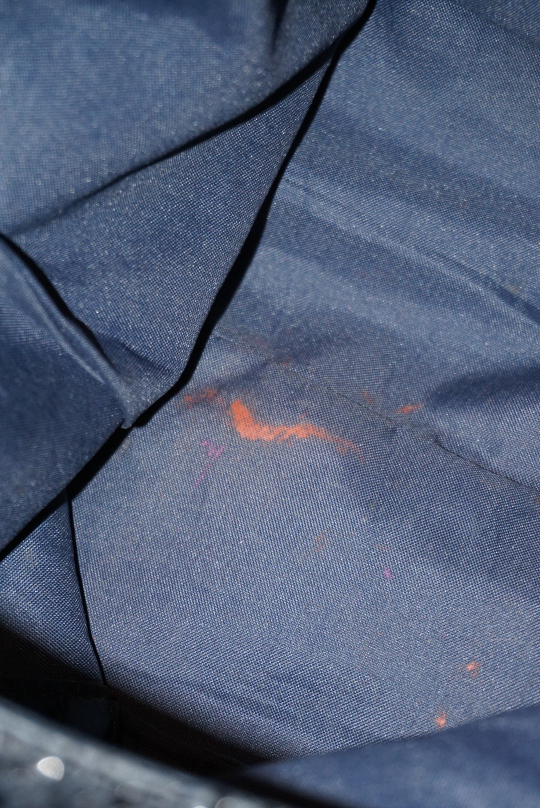 "Danny" Vintage Leather Textured Shoulder Bag Navy Blue