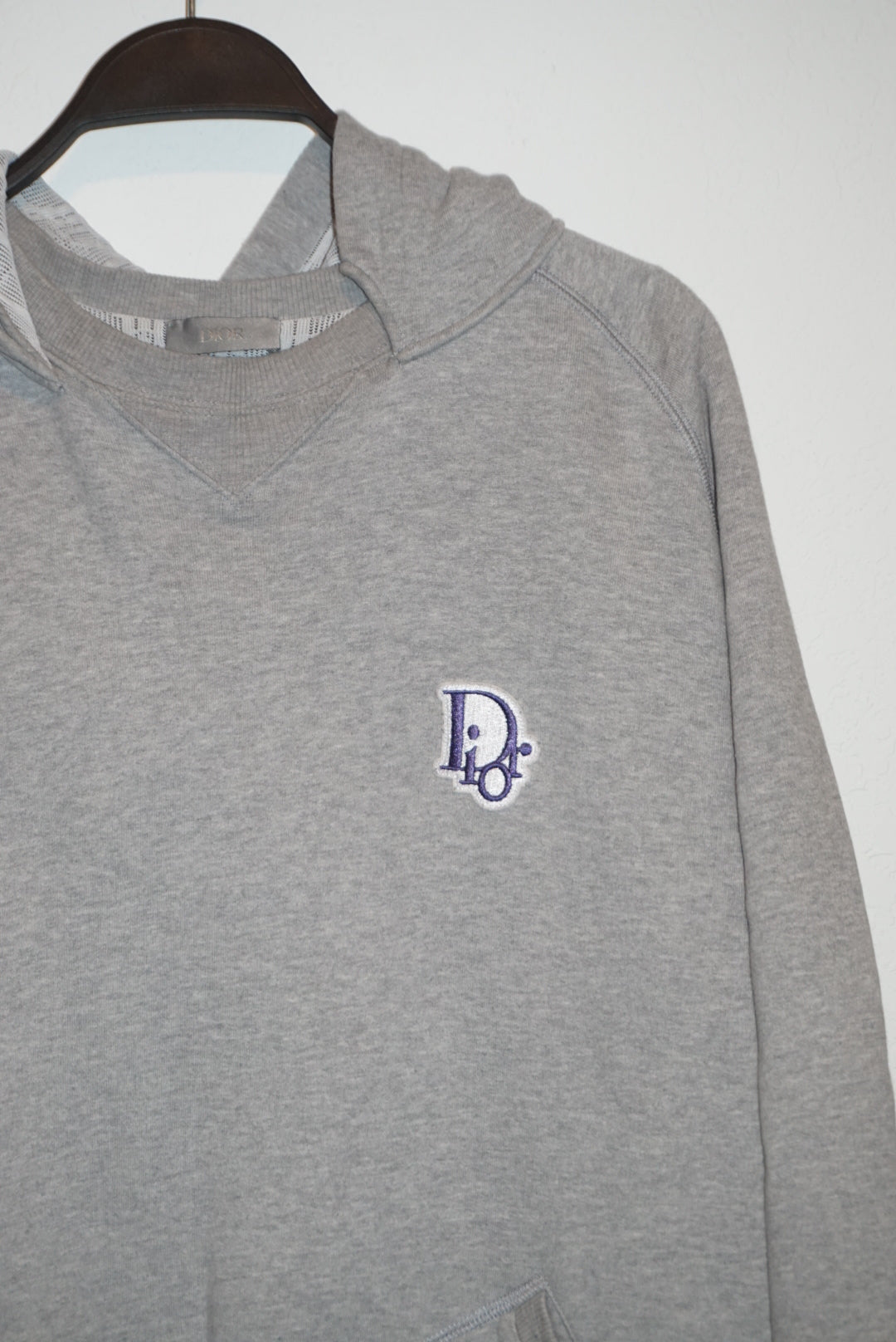 "Dior" Homme 2021 Diorissimo Grey Hoodie - Size