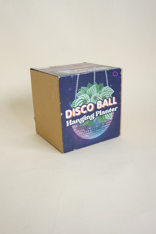Disco Ball Hanging Planter NEW IN BOX