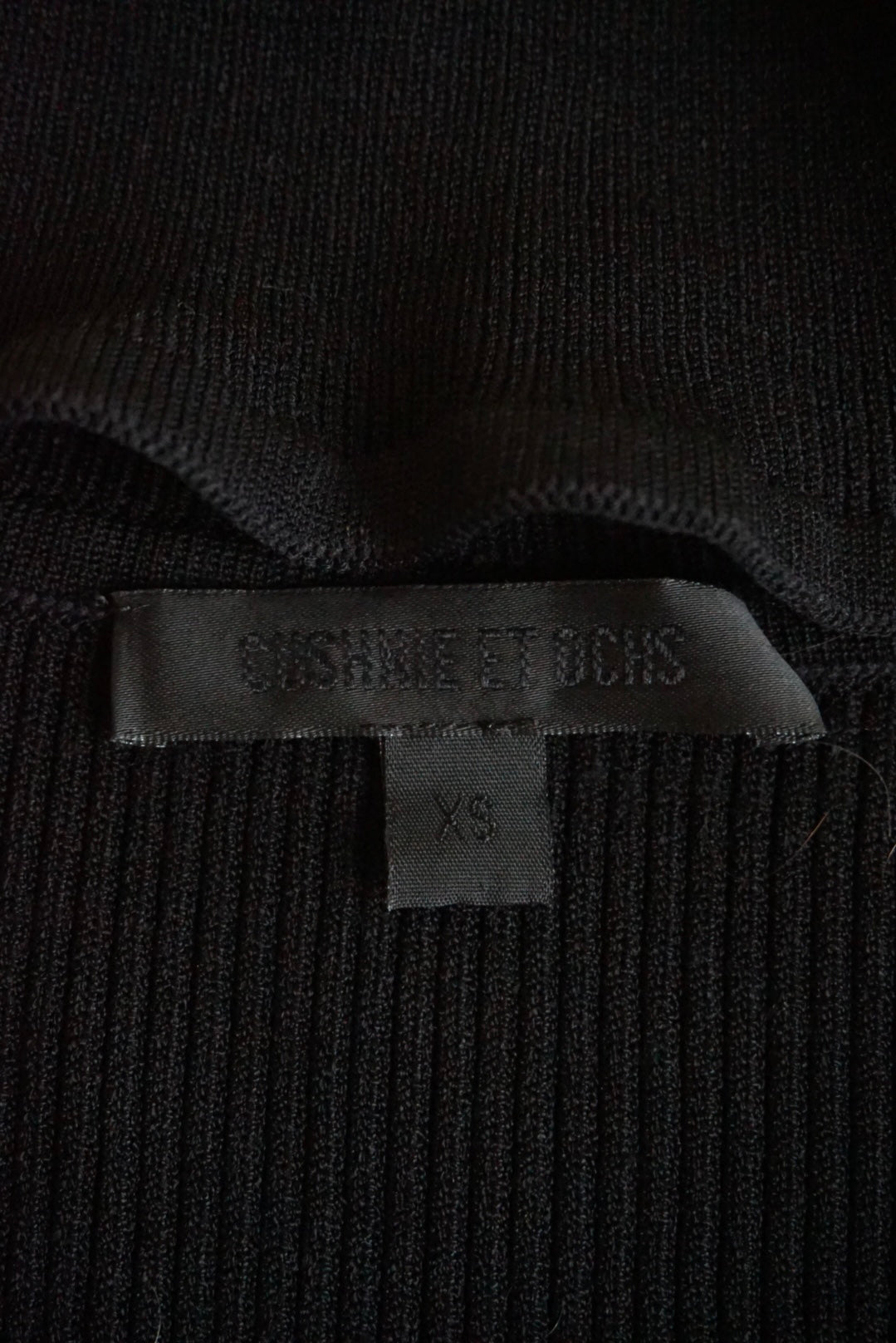 Cushnie et Ochs Turtleneck Knit Fit & Flare Black Mini Dress - Size XS