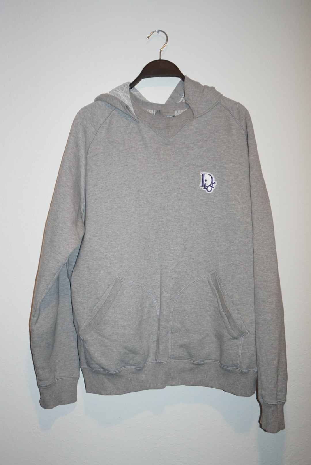 "Dior" Homme 2021 Diorissimo Grey Hoodie - Size