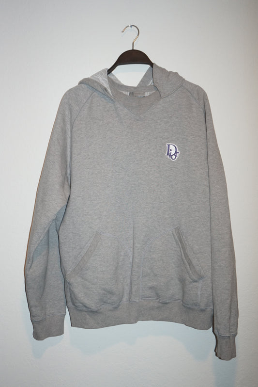 "Dior" Homme 2021 Diorissimo Grey Hoodie - Size