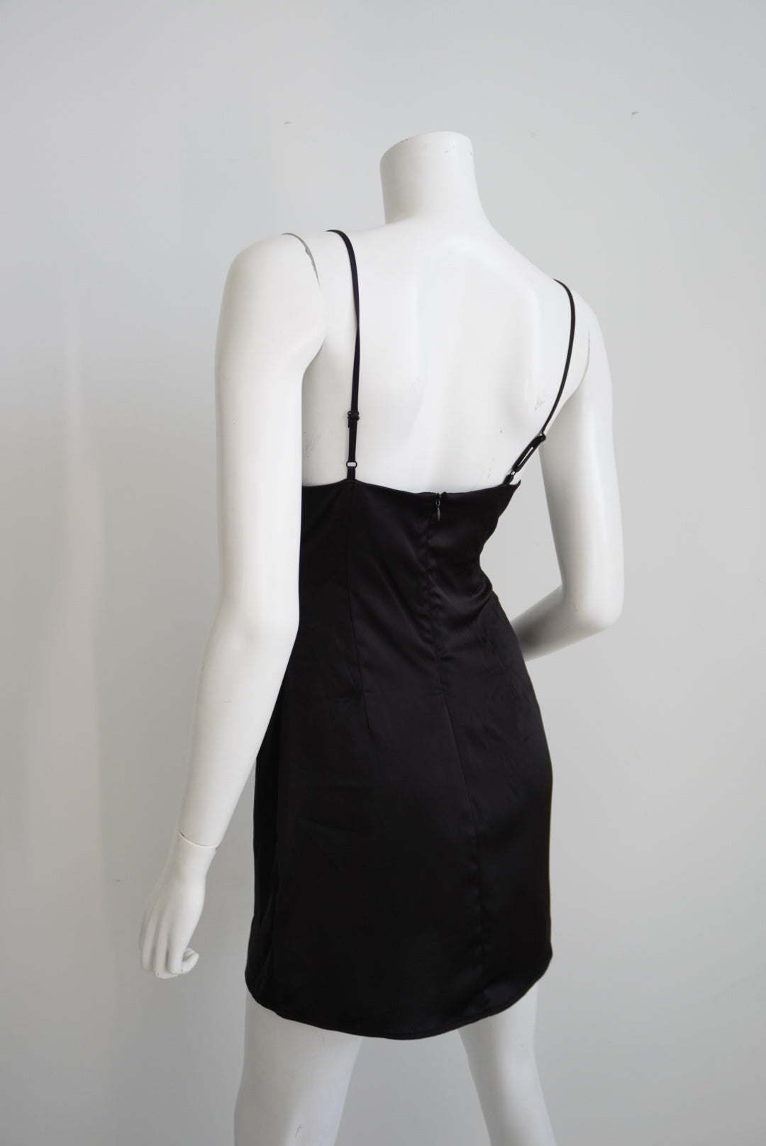Urbanoutfitters Black Cowl Neck Mini Black Slip Dress NWT - Size Small P