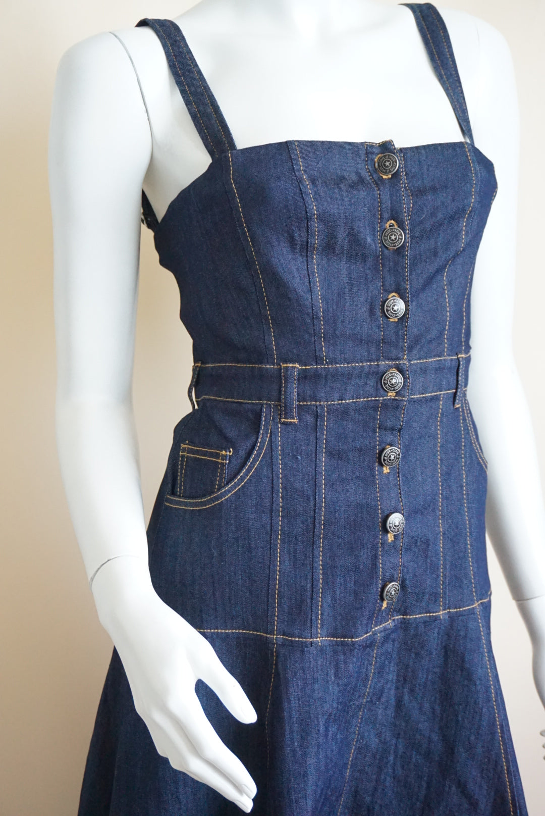 Cinq à Sept Stretch Denim Dark Wash "Veena" Dress NWT - Size 2