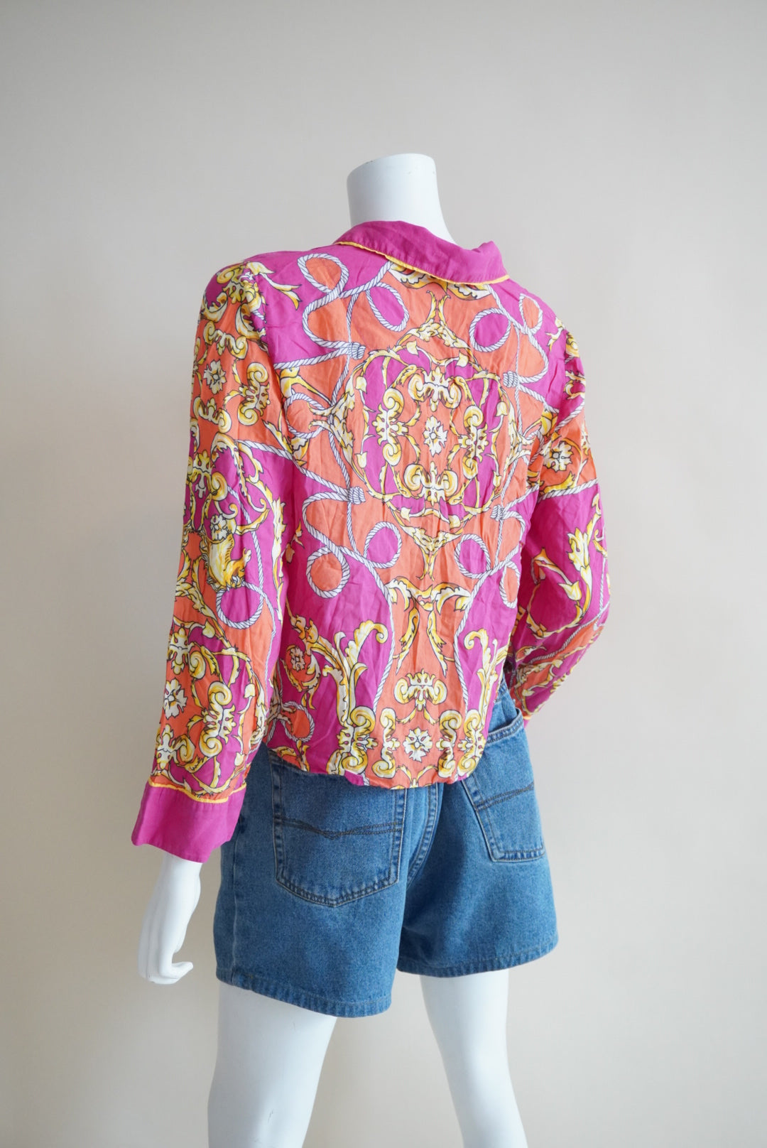 By Anthropologie Paisley Button Up Collar Blouse - Size Small