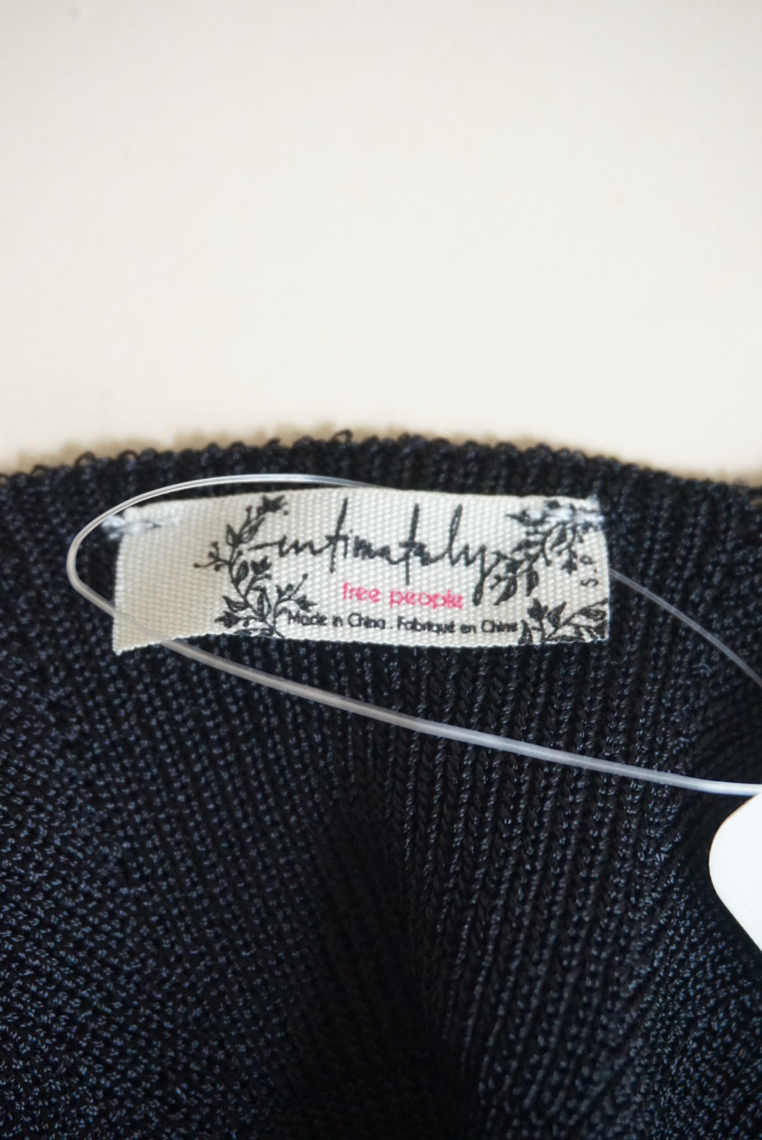 Intimately Free People Knit Black Cropped Bralette Tank NWT - Size Small