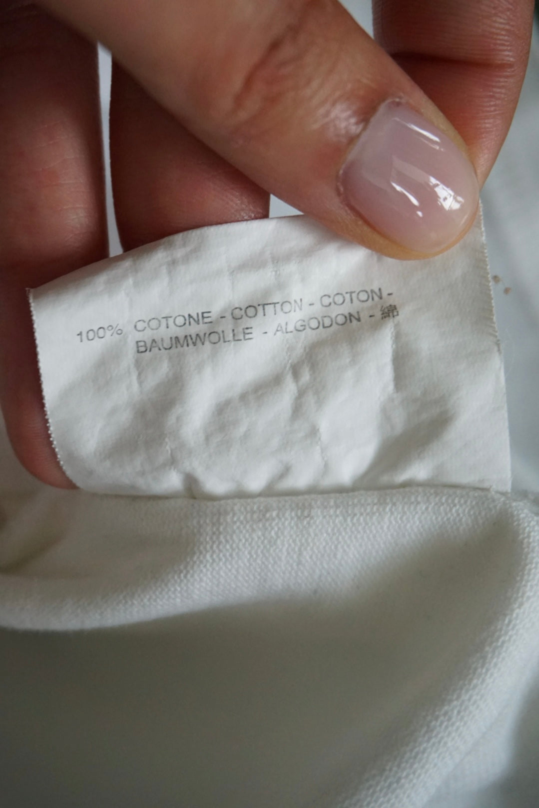 Jil Sander White Cotton Heavy Weight Oversized Logo Tee