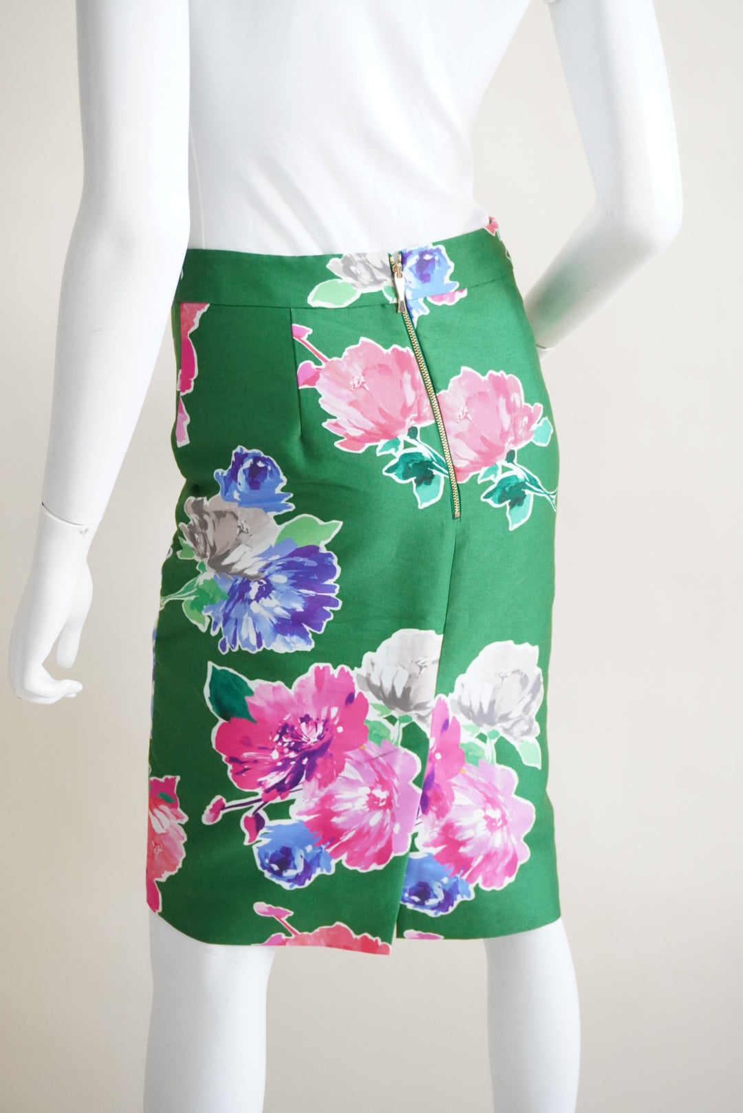 Kate Spade Green Blooms Marit Pencil Skirt - Size 8