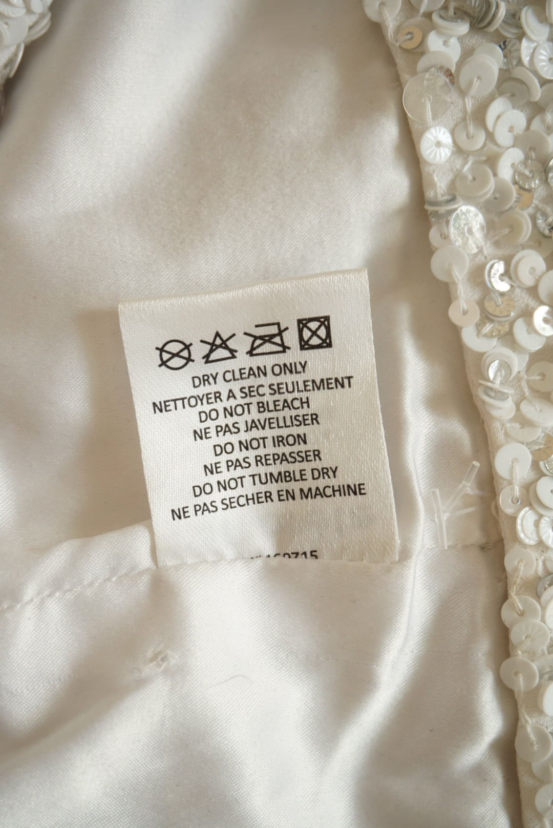 Retrofete Revolve White Mini Sequin Strapless Cassandra Dress - Size XS