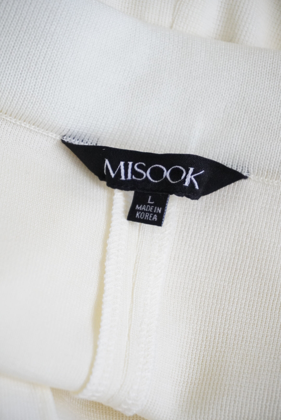 Misook Nancy Mylana Knit Slim-Leg Ivory Wrinkle Resistant Pants- Size Large