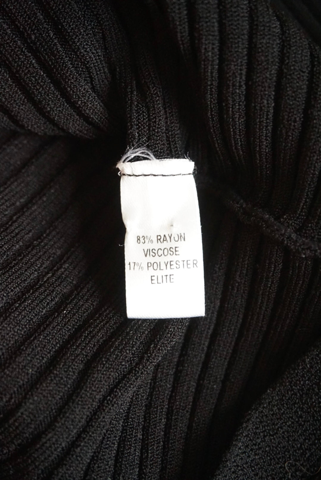 Cushnie et Ochs Turtleneck Knit Fit & Flare Black Mini Dress - Size XS