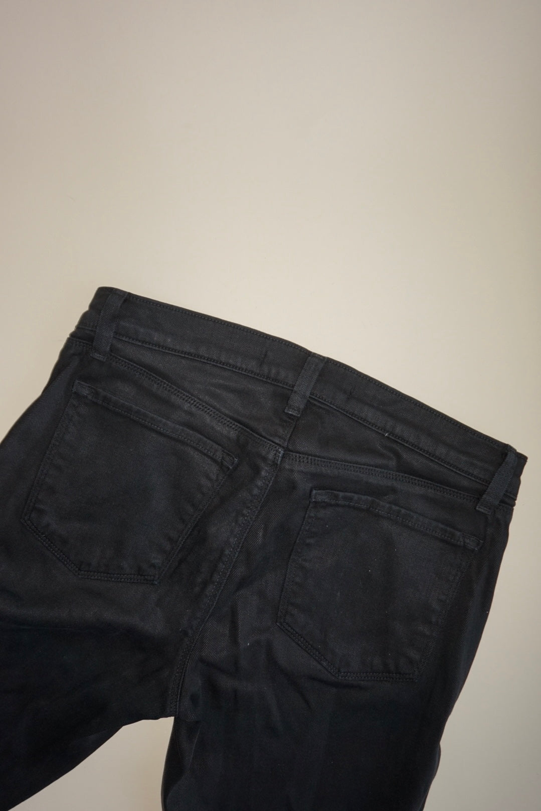 "J Brand" Black Stretch Zipper "Carey" - Size 28