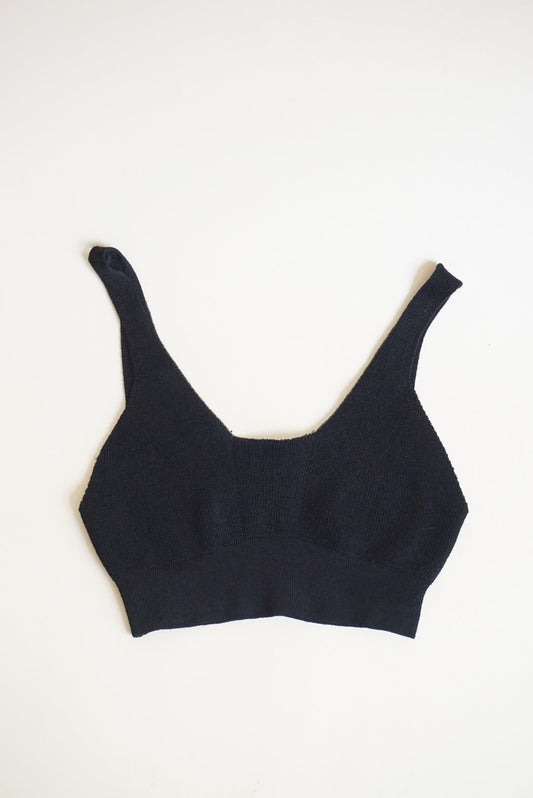 Intimately Free People Knit Black Cropped Bralette Tank NWT - Size Small