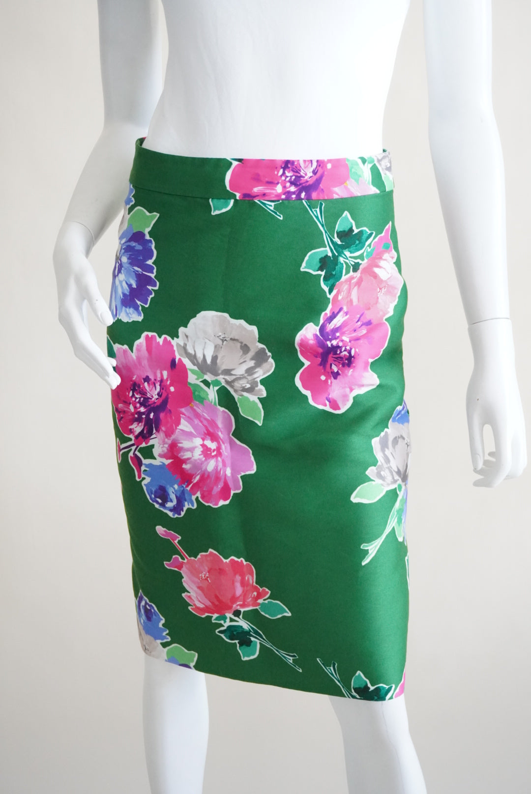 Kate Spade Green Blooms Marit Pencil Skirt - Size 8