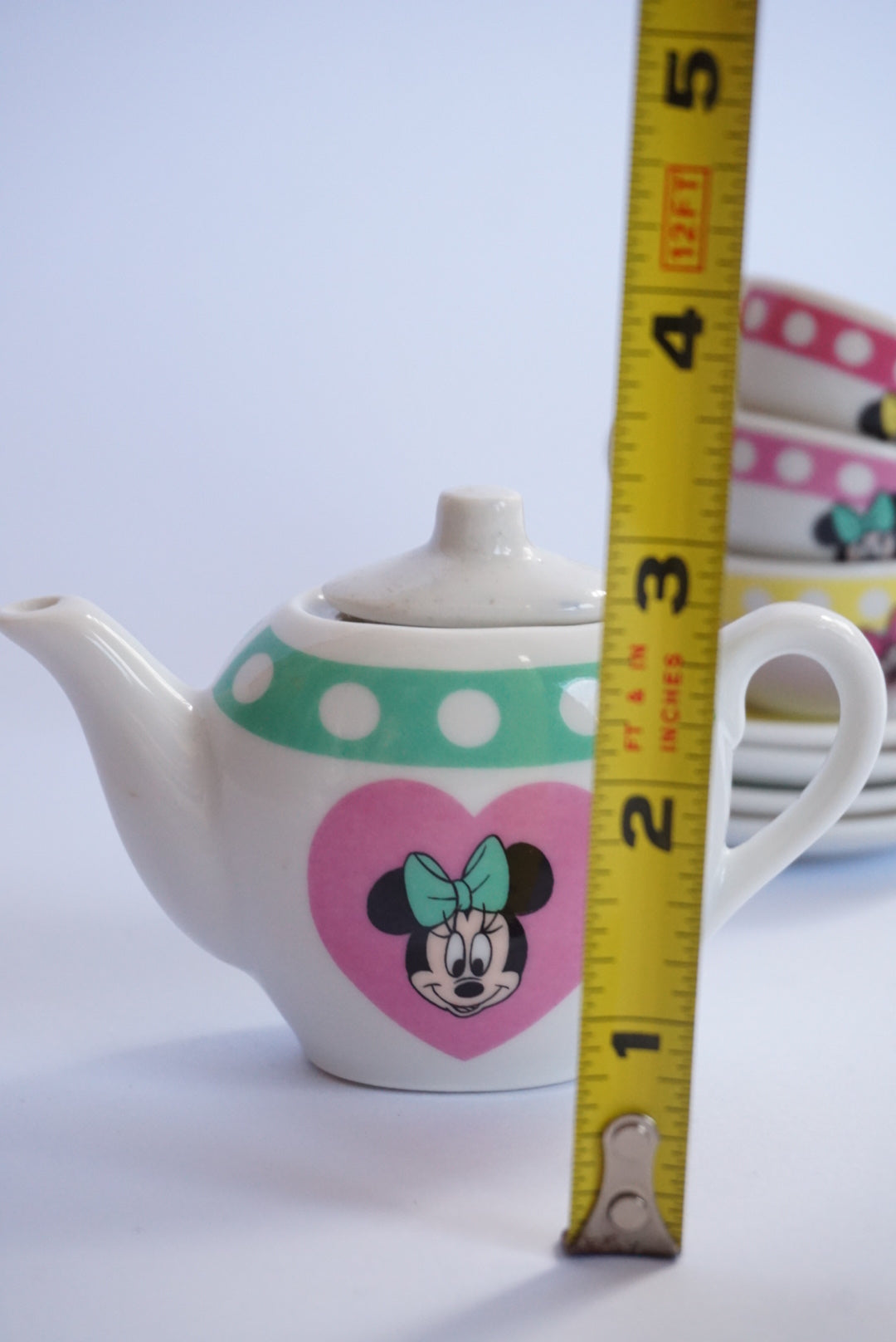 Vintage Disney "Minnie N Me" Child's Mini China Tea Ceramic Set Made in Japan 14pcs