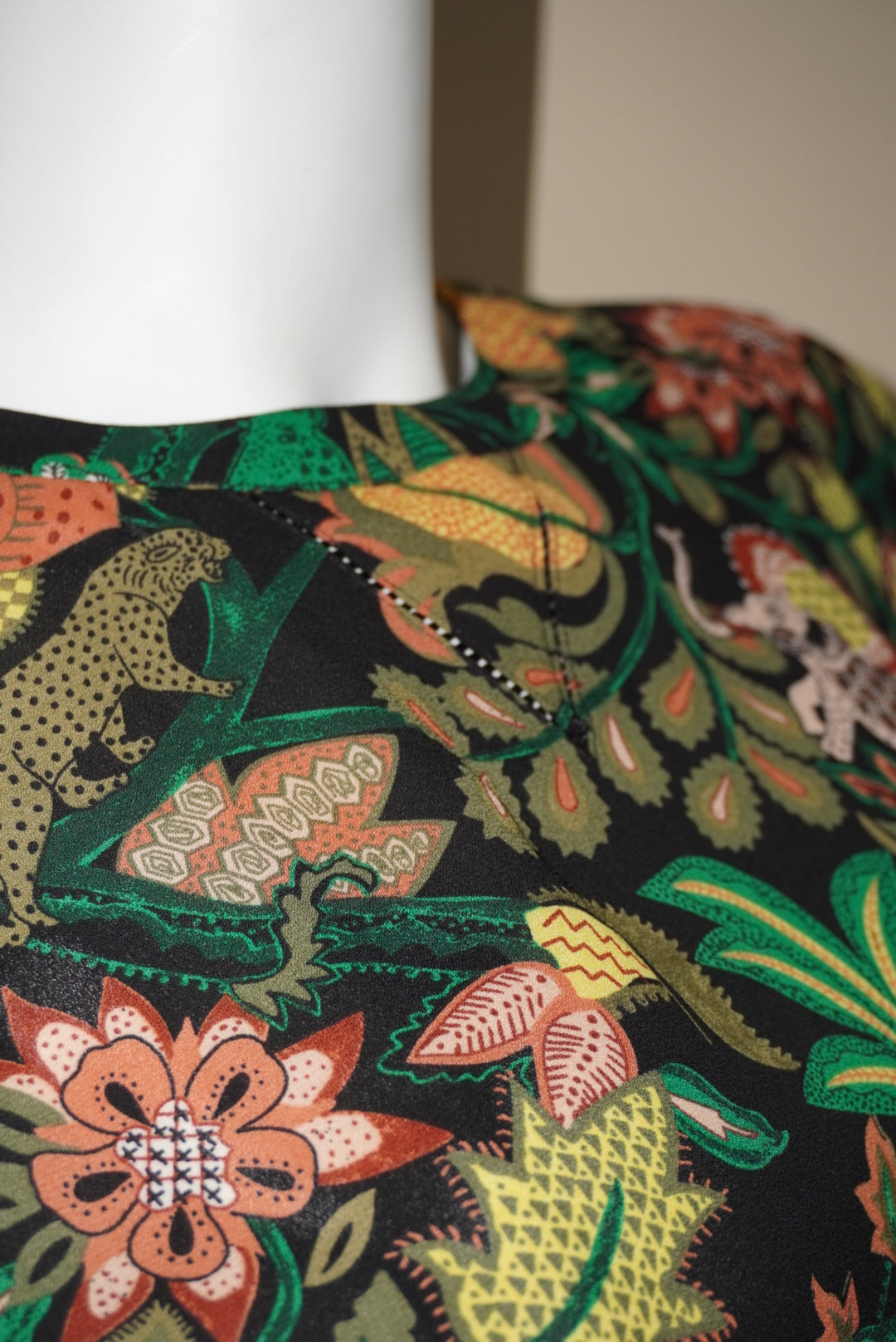 Scotch & Soda Black Multicolour Jungle Print Blouse - Size L