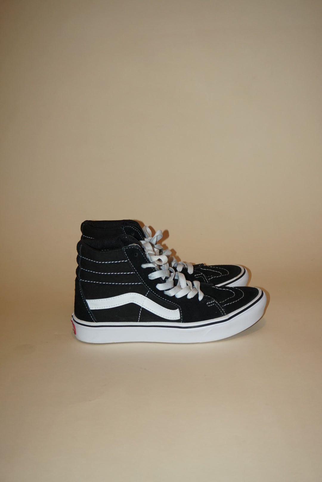 "Van's" Black/White "Sk8-Hi" Sneakers - Size 7.5