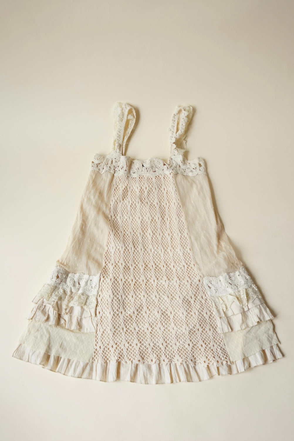 Hazel Anthropologie Y2K Lace Boho Gauzy Baby Doll Dress - Size Large
