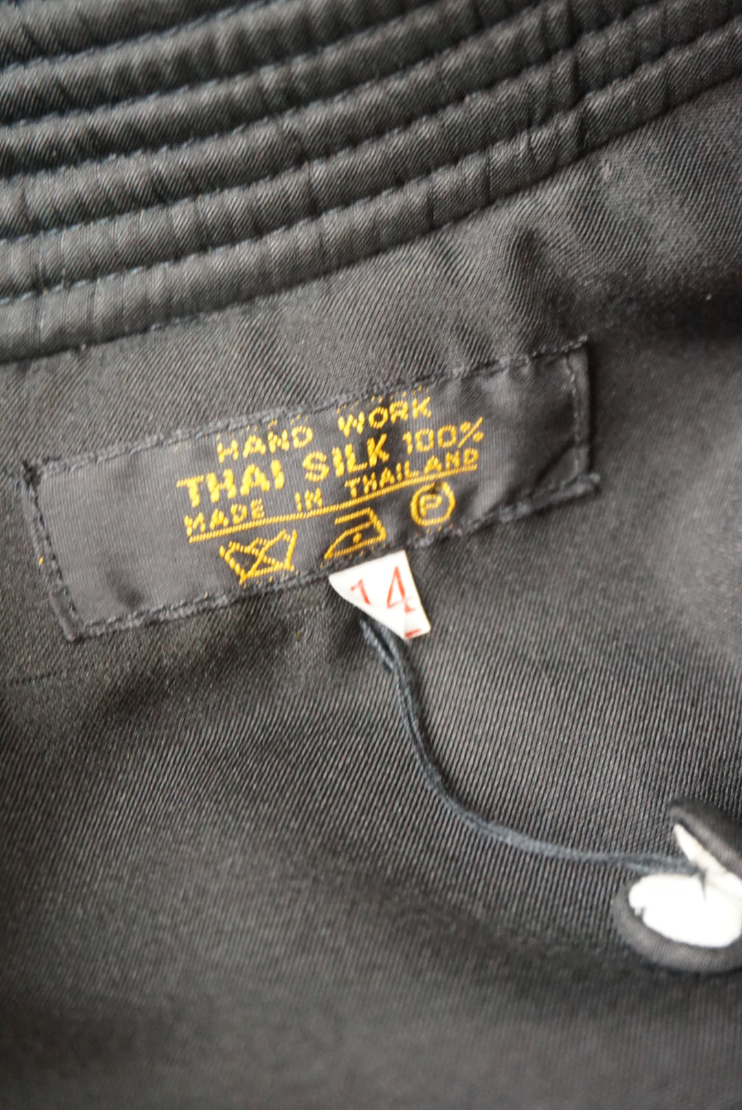 Vintage 80’s Handmade Thai Silk Embroidered Jacket -  Size 14