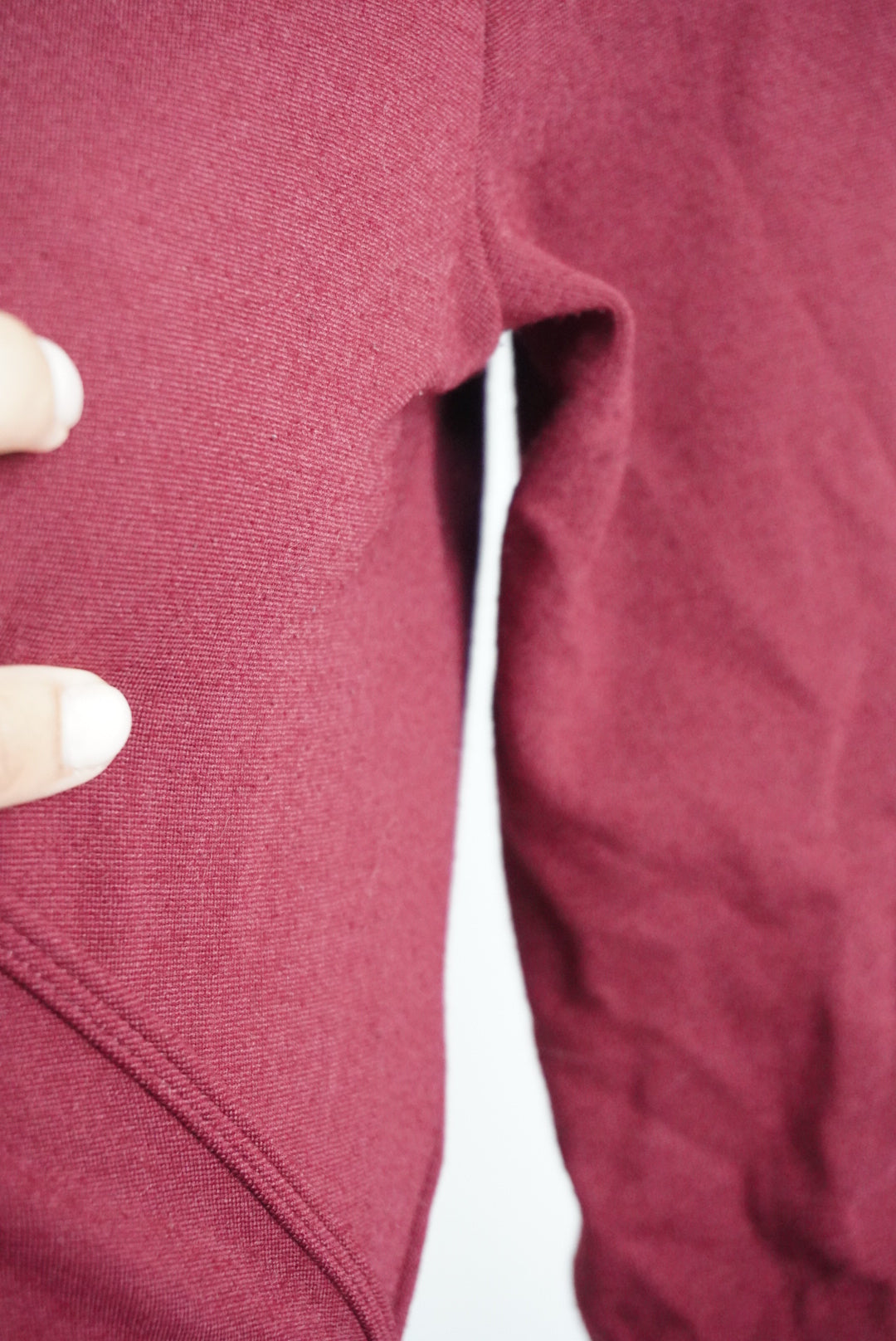 American Apparel Burgundy Wrap Mini Dress - Size Large