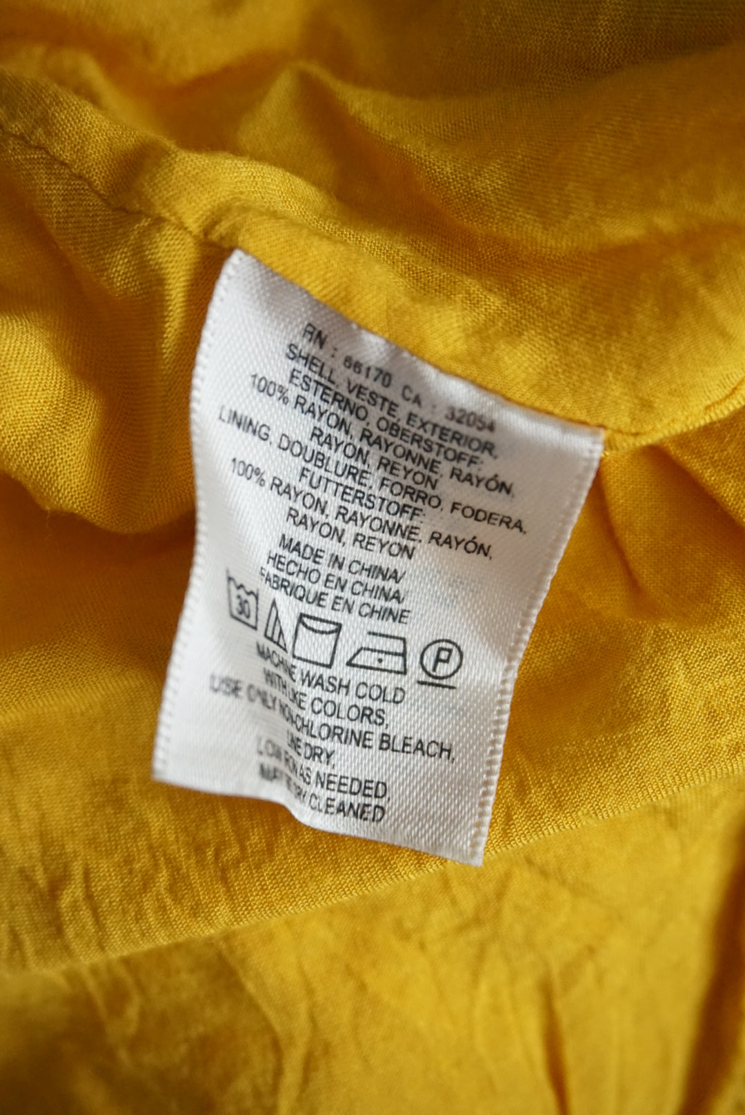 HD in Paris Yellow Ruffle Neckline Sleeveless Mini Flounce Dress - Size 6