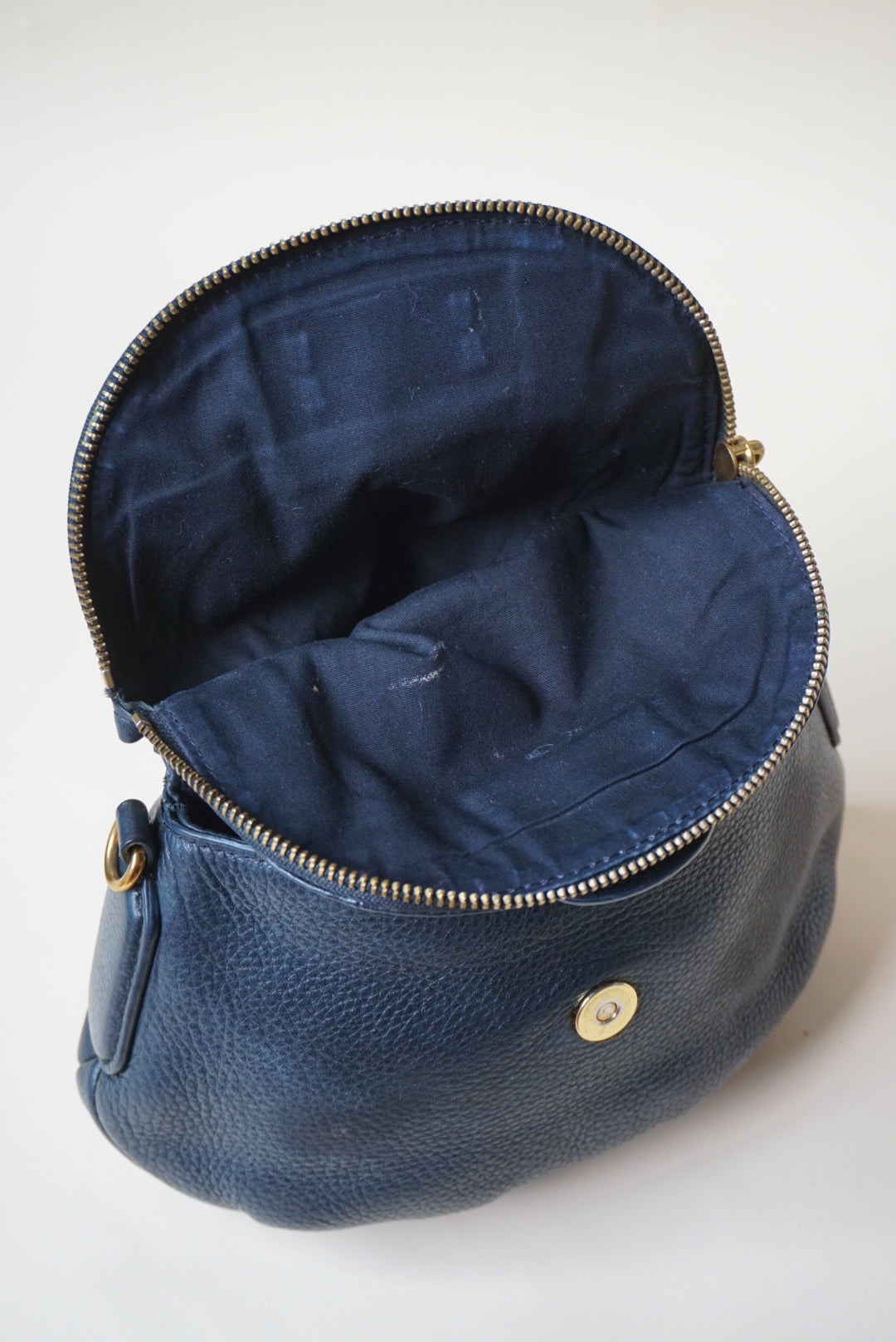 "Marc by Marc Jacobs" Classic Q Natasha Black Pebble Leather Shoulder Black Bag