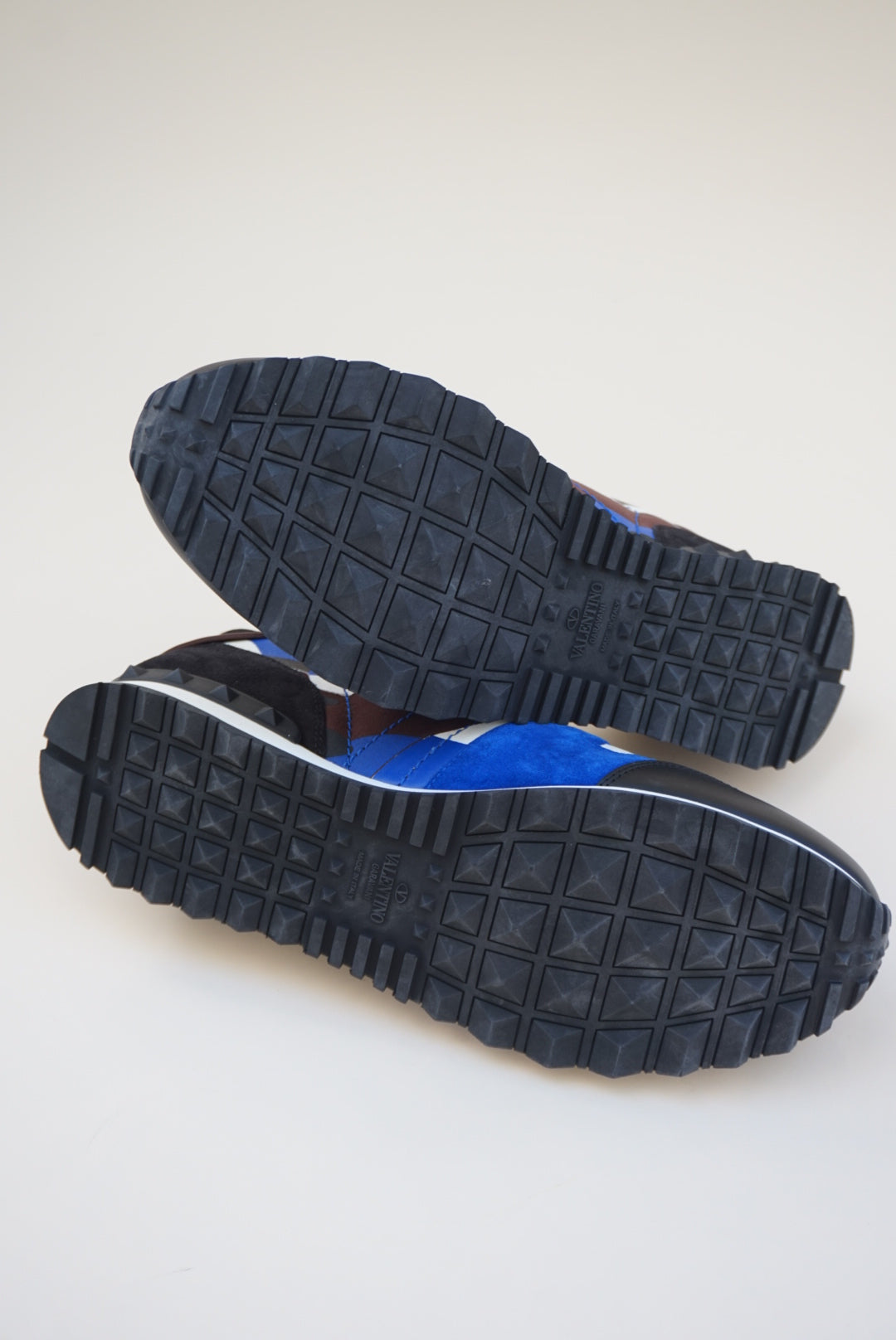 “Valentino Garavani” Blue Rockrunner Camouflage Print Sneakers NWT W/BOX - Size 45