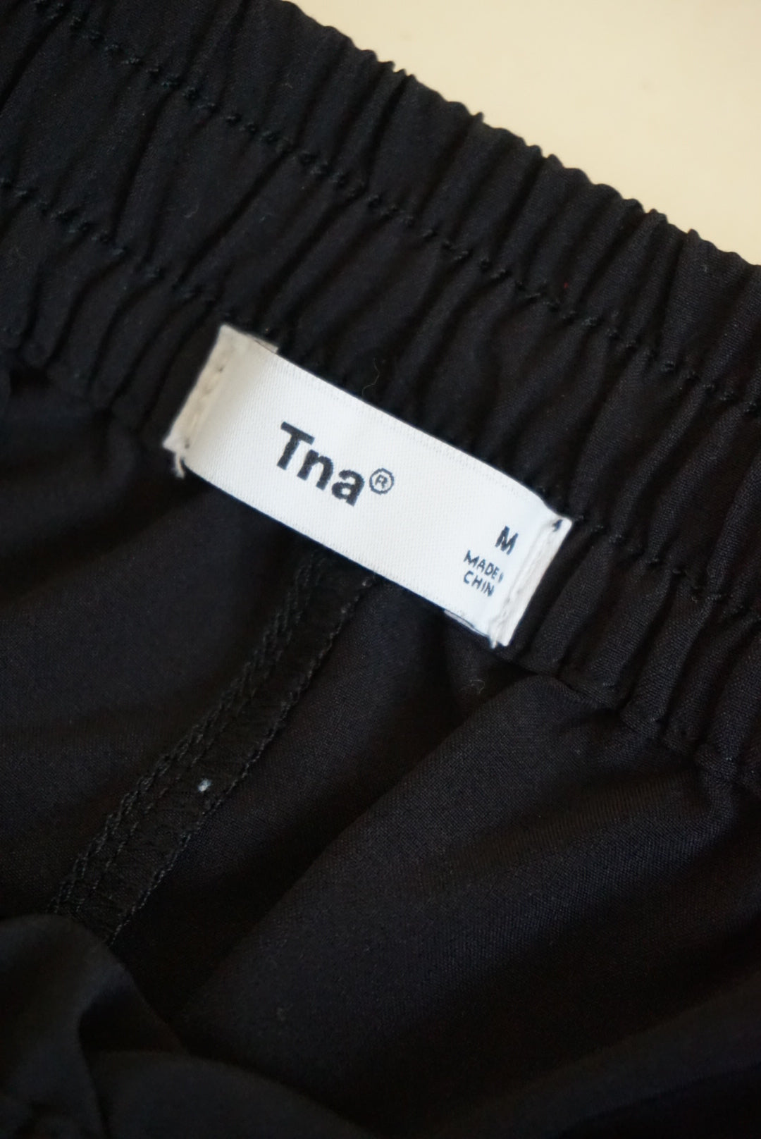 TNA Aritzia Black Drawstring Shorts - Size Medium
