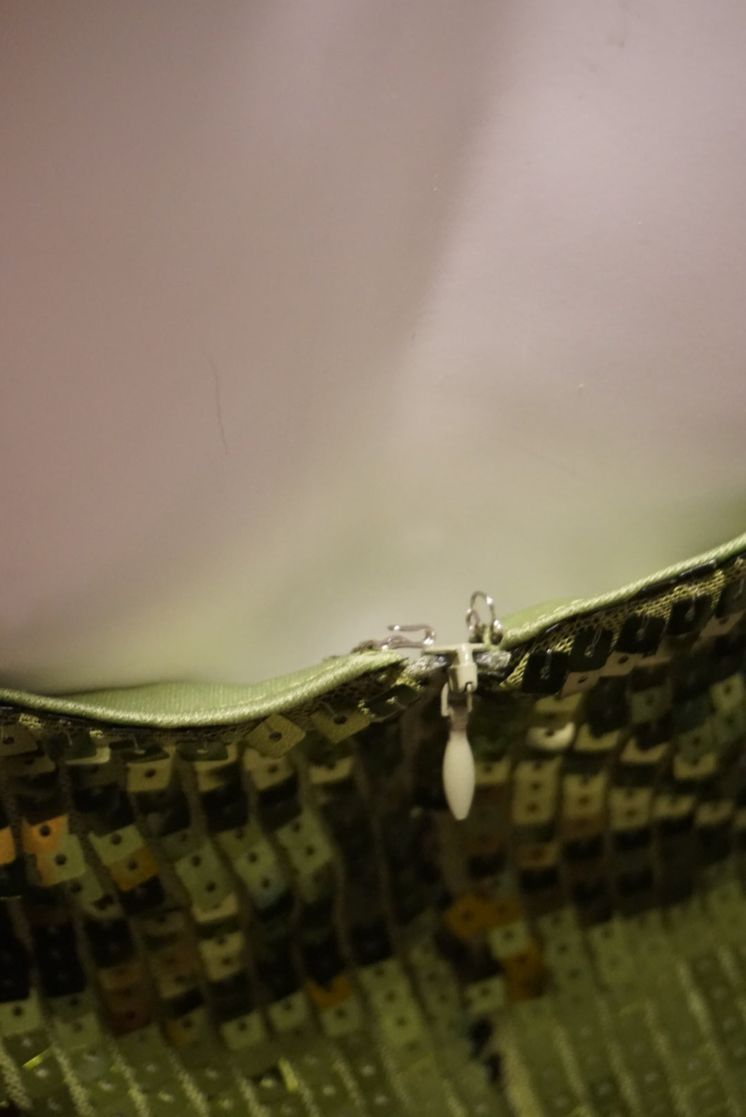 "Boohoo" Green Halterneck Backless Sequin Dress - Size 14