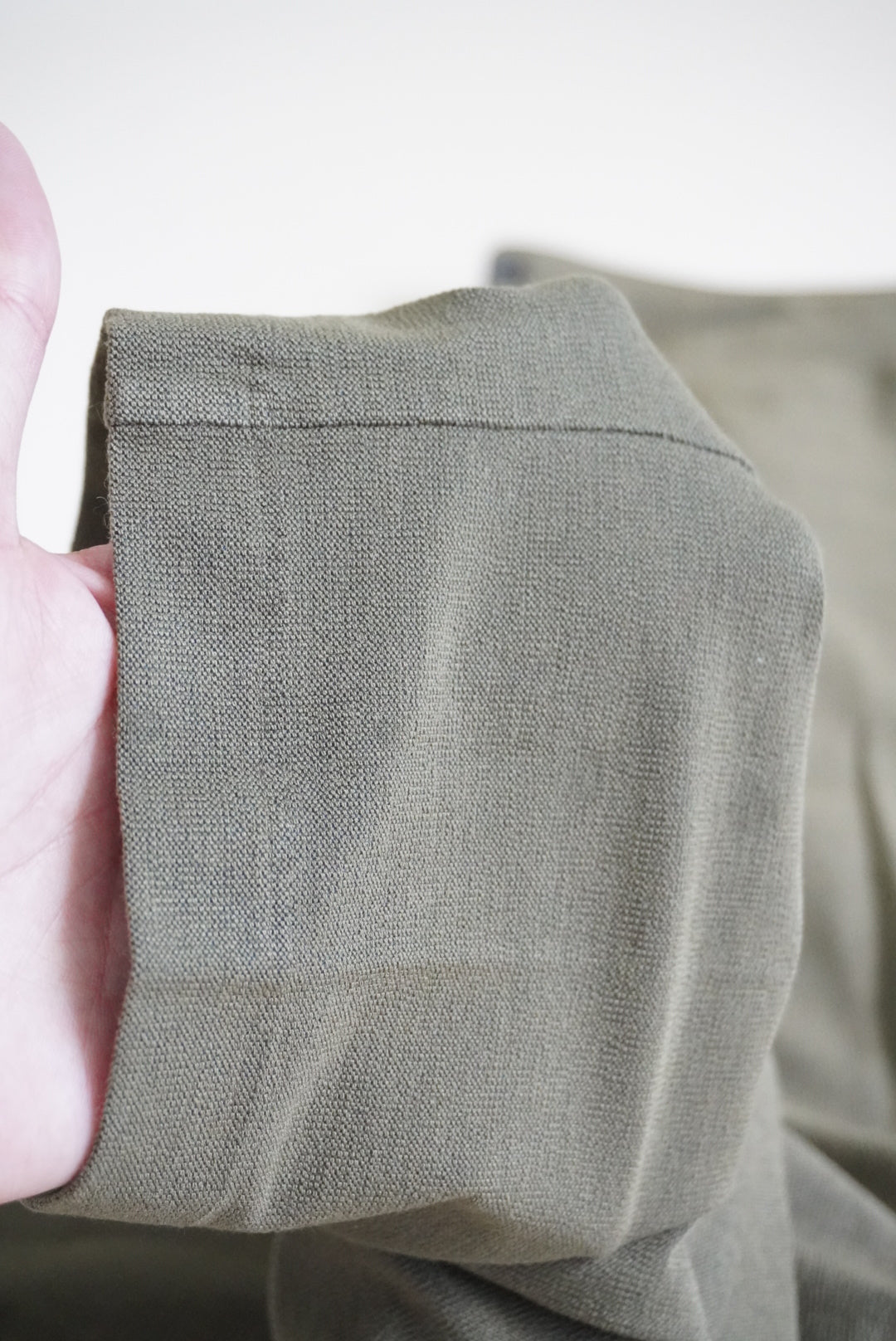 Eileen Fisher Olive Green Ribbed Knit Slim Ankle Pants- Size Medium