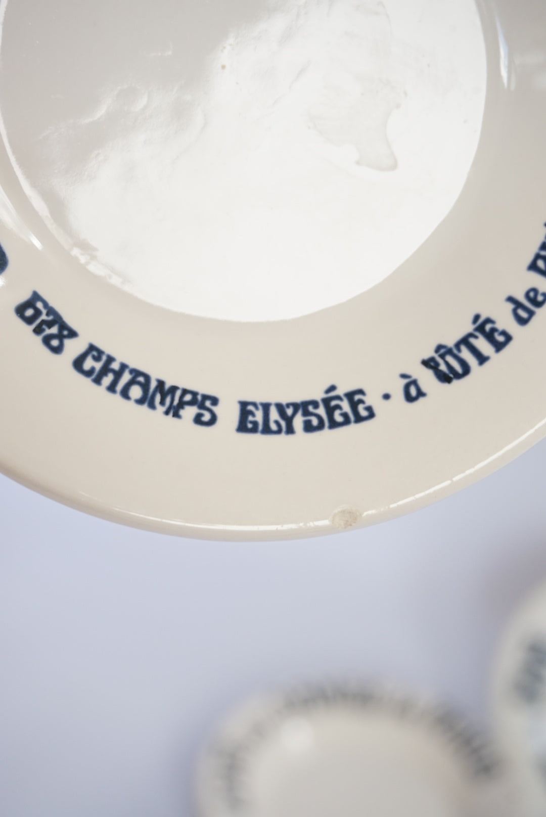 Vtg Howard Kaplan Sigma Cafe Aux Dames De Paris Small Saucer Dish - Set of 4