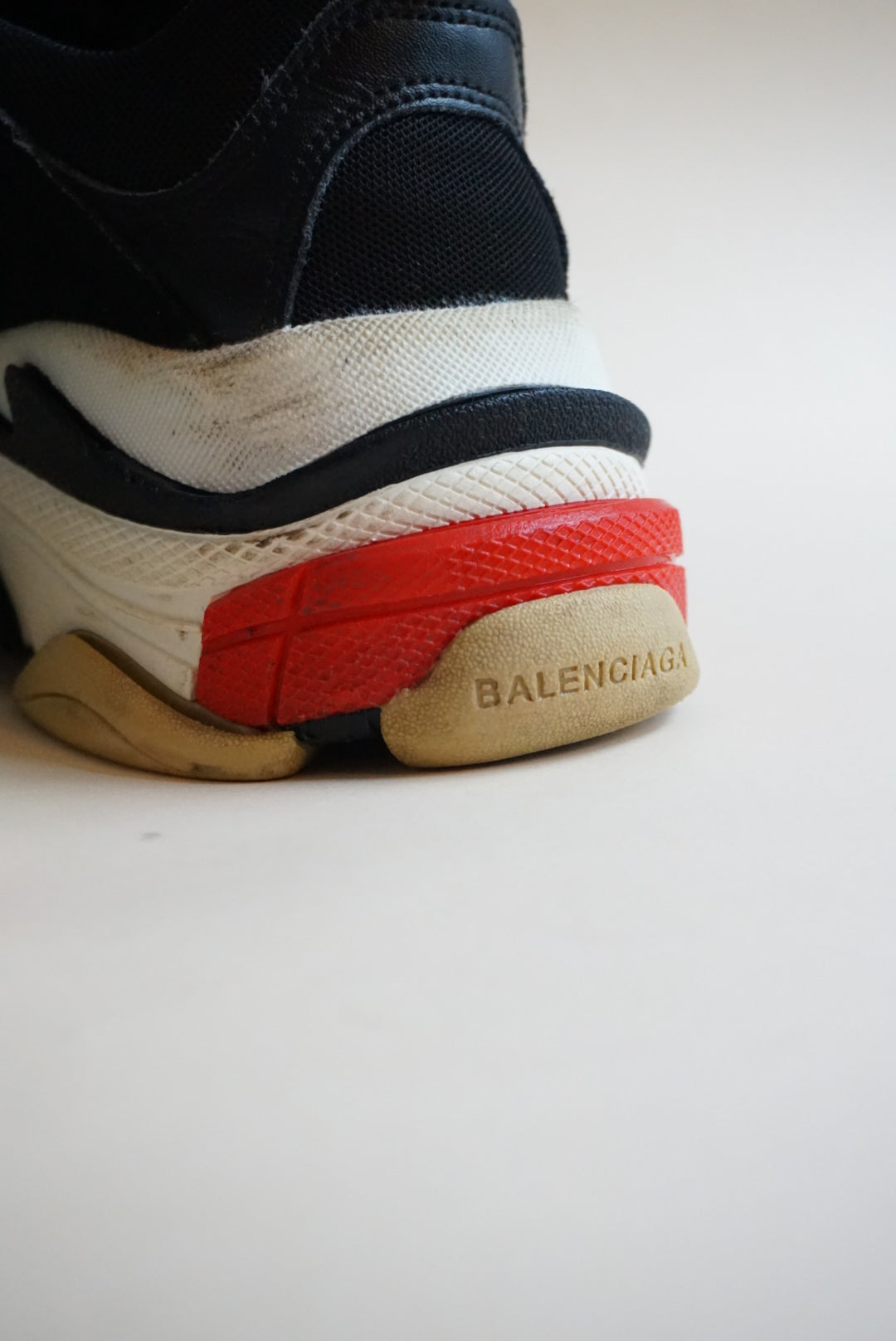 "Balenciaga" Triple S Mesh/ Leather Trainers - Size EU 39