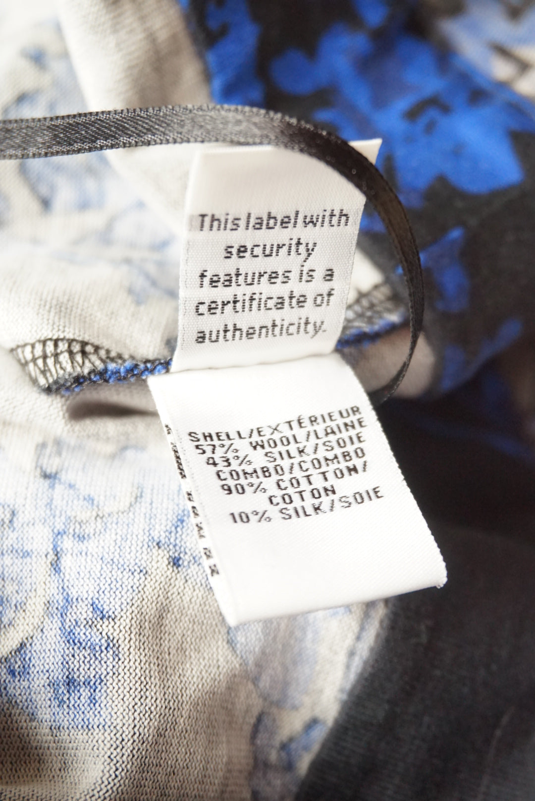 Diane Von Furstenberg Valerie Blue / Black Silk Blend Wrap Dress - Size 6