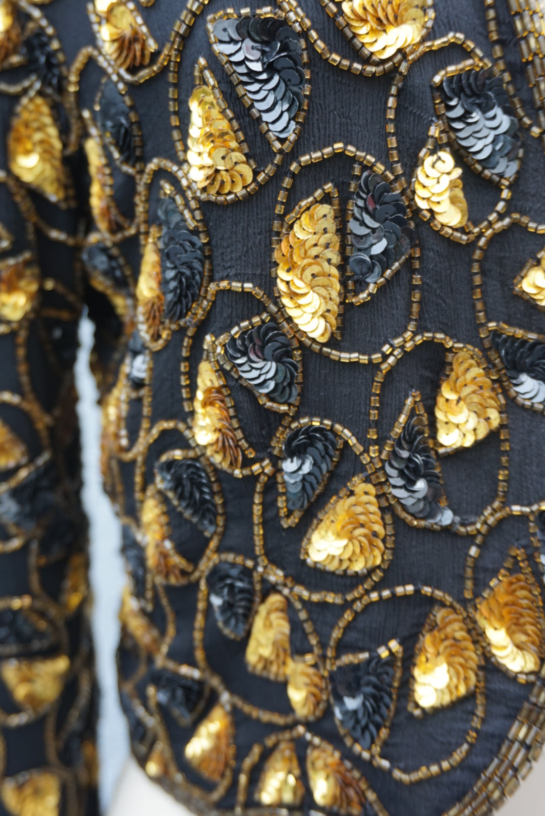 'Papelle" Vintage Sequin Bolero - Size Large