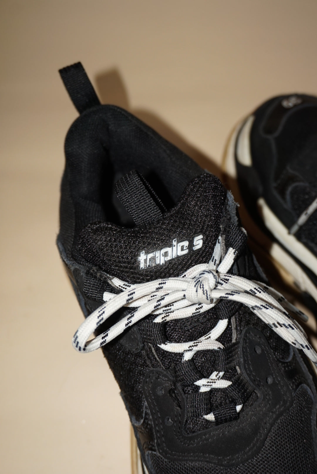 "Balenciaga" Triple S Mesh/ Leather Trainers - Size EU 39