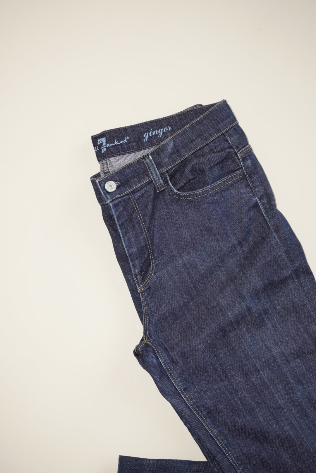 7 For All Mankind Ginger Bootcut Dark Denim Jeans - Size 30