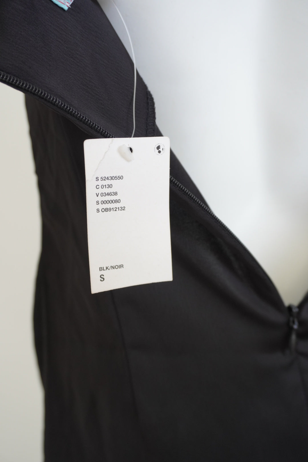 Urbanoutfitters Black Cowl Neck Mini Black Slip Dress NWT - Size Small P
