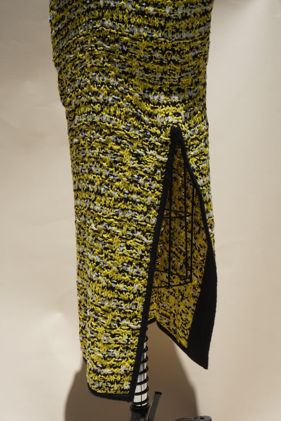 "Rag & Bone" Midi Crochet Yellow/Back Racer Back "Viola" Dress - Size XS