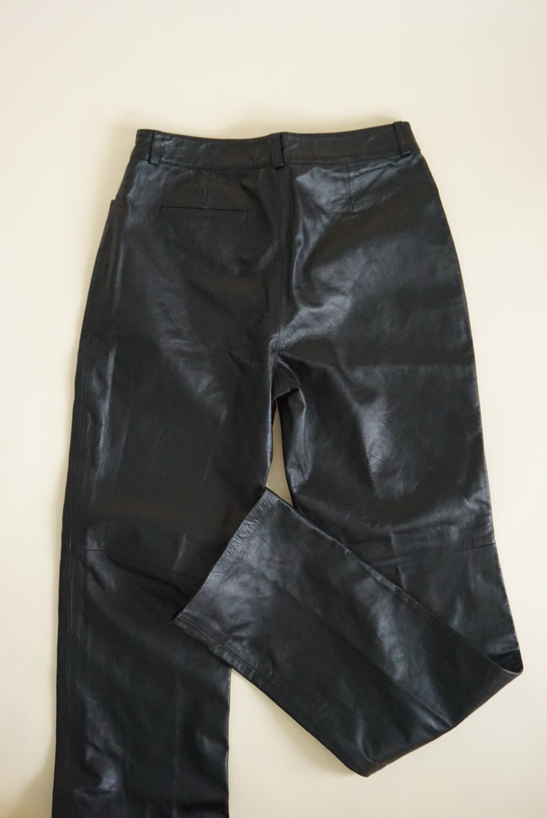 I.N.C Vintage Leather Black Pants - Size 6