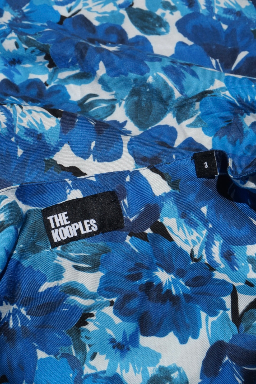 "The Kooples" Floral Short Sleeve Midi Button Down Dress - Size