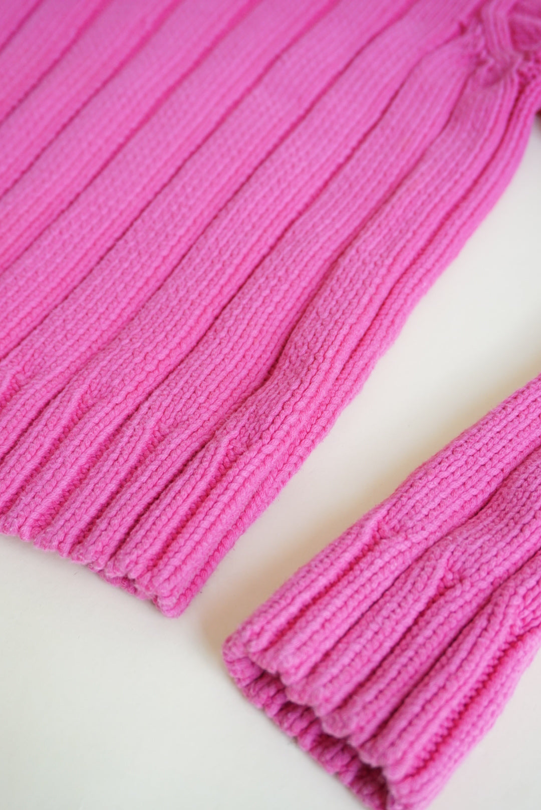 Derek Lam 10 Crosby Pink Cable Crewneck Sweater - Size XS