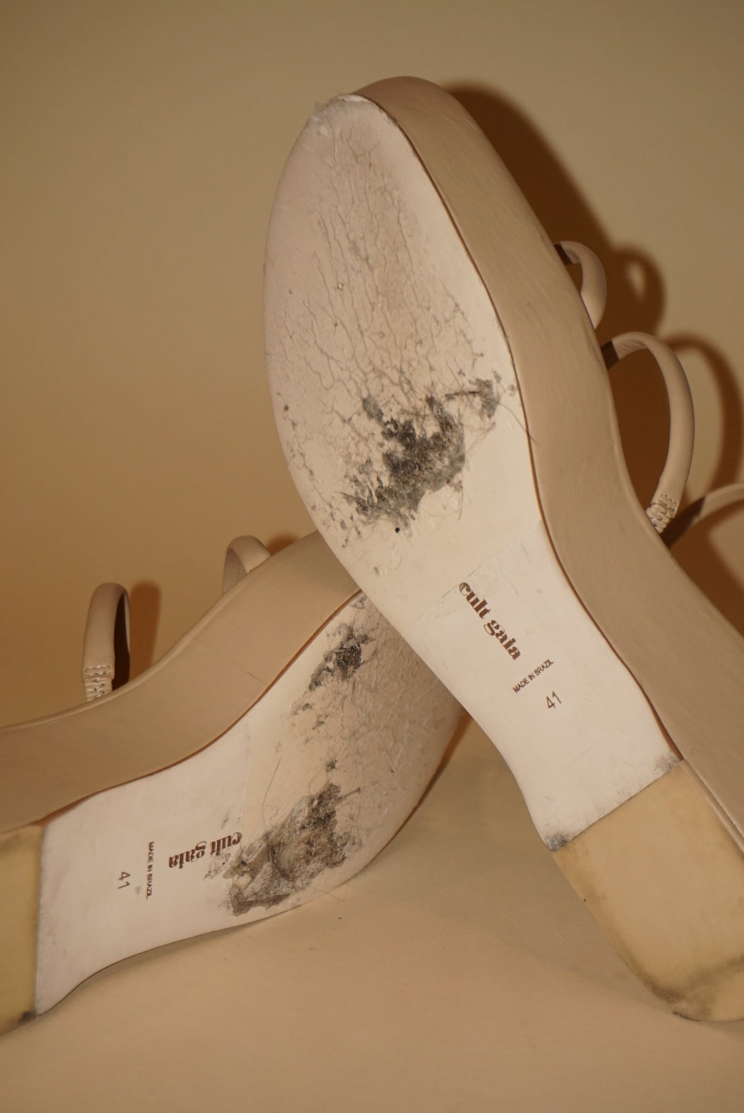 Cult Gaia Coil Wrap “Alba” Platform Nude Sandal - Size 41